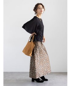 Te chichi レオパードジャガードナロースカート