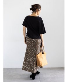 Te chichi レオパードジャガードナロースカート