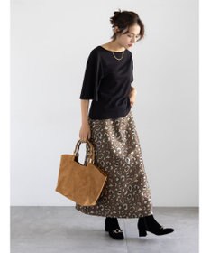 Te chichi レオパードジャガードナロースカート