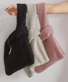 ANY SIS ラメニット バッグ