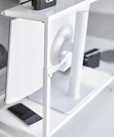 tower モニター上下ラック タワー 2段 ホワイト