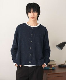 WEGO ネップクルーネックカーディガン
