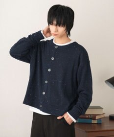 WEGO ネップクルーネックカーディガン