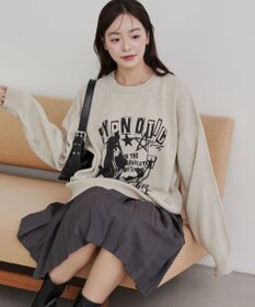 WEGO グラフィックニットBIGプルオーバー