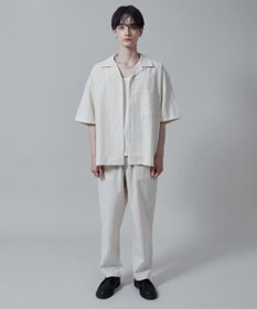 WEGO 【ユニセックス着用アイテム/手洗い可/SETUP可/ウエストゴム】リネンレーヨンイージーパンツ