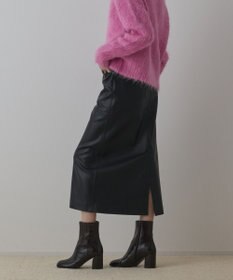 GRACE CONTINENTAL フェイクレザータイトスカート