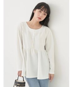 earth music&ecology ペプラムカットプルオーバー