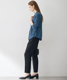 ICB 【6/12-6/28期間限定・受注生産】BackSatinAmunzen バンドカラーブラウス