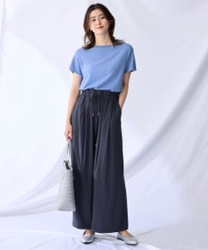 ANY 【新色追加/ウエストゴム】清涼リラックスハイウエストパンツ