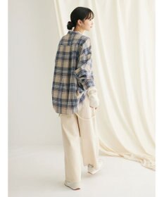 CRAFT STANDARD BOUTIQUE チェックバンドカラーサークルブラウス