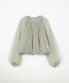 GRACE CONTINENTAL ギャザーチュールブルゾン