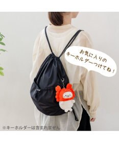 Mother garden しろたん ナップサック 黒色
