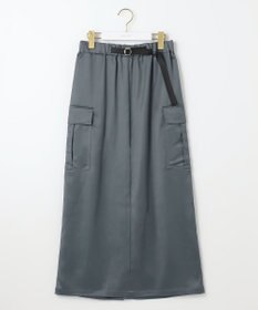 ANY SIS 【WEB・一部店舗限定】サテンカーゴ スカート