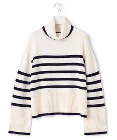 23区 【洗える】ウールミドルゲージ ボーダー ニット