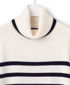 23区 【洗える】ウールミドルゲージ ボーダー ニット