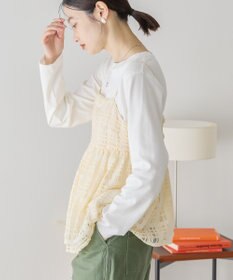 AMERICAN HOLIC チェックレースオーバーキャミソール