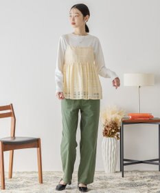 AMERICAN HOLIC チェックレースオーバーキャミソール