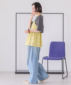 AMERICAN HOLIC チェックレースオーバーキャミソール