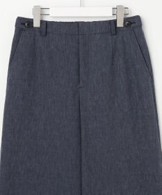 J.PRESS LADIES S リネンバイオシャンブレー ワイド パンツ