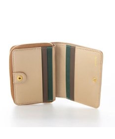 UNBILLION perche ジェムストーンチャームハーフラウンドウォレット