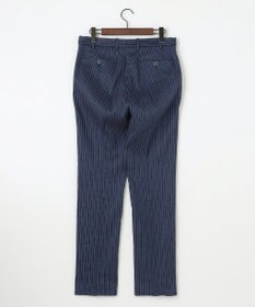 JOSEPH ABBOUD 【清涼/軽量/ストレッチ】ミックスリネンストライプ イージーパンツ