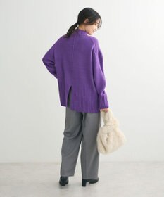 Green Parks 洗えるモックネックニットプルオーバー