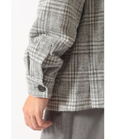 DAKS グレーチェック テーラード オーバーシャツ