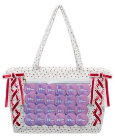 WEGO 【痛バ＆推し活グッズ】ガーリーレースアップ痛バッグS