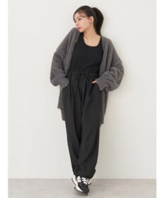 earth music&ecology 裾ドロストパラシュートパンツ