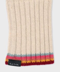 Paul Smith ストライプ リブニット グローブ