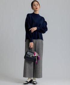 組曲 S ネコアシツィード ワイドパンツ