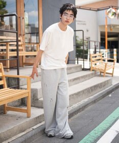 WEGO 【ユニセックス着用ITEM/MLサイズ展開】リラックスフィットヘンリーネックT（SS）