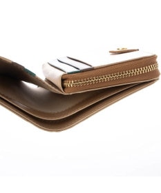 UNBILLION perche ジェムストーンチャームハーフラウンドウォレット