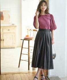 ANY SIS S 【洗える】マジョリカスリーブ プルオーバー