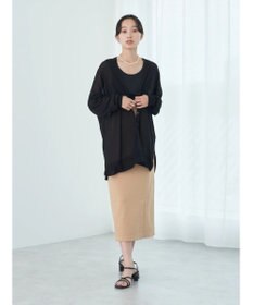 earth music&ecology 接触冷感Ｖネックカーディガン