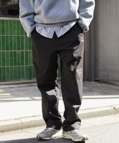 WEGO 【ウエストゴム/SMLサイズ展開/ユニセックス着用ITEM】チノイージーストレートパンツ
