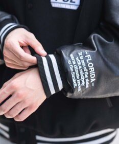 WEGO 【25年秋冬新作/ユニセックス着用ITEM/SMLサイズ展開】メルトンワッペンスタジャン