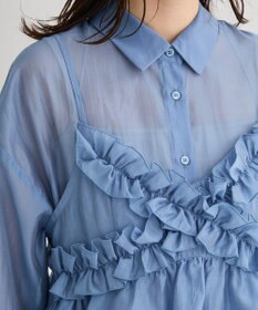 Green Parks 【WEB限定】ＳＥＴ２点フリルビスチェ＋シャツチュニックⅡ