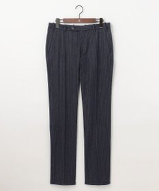 JOSEPH ABBOUD 【ウエストも伸びる！/ハイパワーストレッチ/洗える】 メルトンジャージー ストライプ パンツ