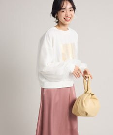 Green Parks 箔プリントチュール重ねプルオーバー