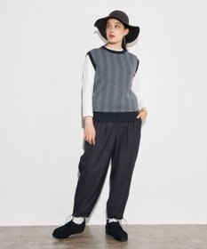 J.PRESS YORK STREET 【WOMEN】ヘリンボーンニットベスト