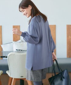 Tiaclasse L 【安田美沙子さん着用・洗える】ボリュームパフスリーブニットチュニック