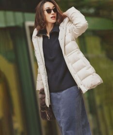 23区 L 【洗える】ウールコード ハーフジップ ニット