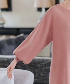 Tiaclasse L 【安田美沙子さん着用・洗える】ボリュームパフスリーブニットチュニック