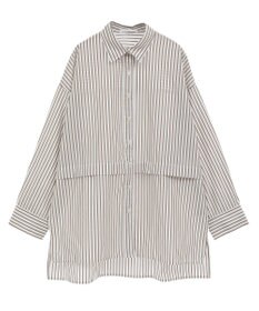 Green Parks ラメストライプタックシャツチュニック