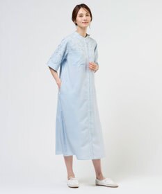 J.PRESS LADIES 【WEB限定カラーあり】エンブロイダリー シャツ ワンピース