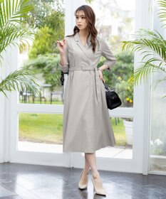 Tiaclasse 【洗える】テーラードカラーワンピース