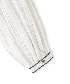 23区 L 【SLOW/一部店舗限定】ストライプエンブロイダリー ブラウス