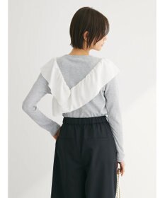 Green Parks ・ＳＵＧＡＲ　ＳＰＯＯＮ　アシンメトリーフリルロンＴＥＥ