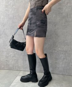 WEGO カモフラージュタイトミニスカート
